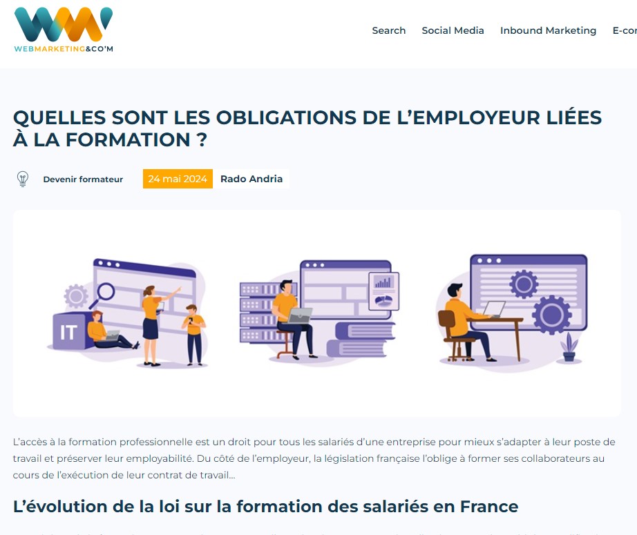 Quelles sont les obligations de l’employeur liées à la formation ?